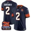 Mens Denver Broncos 3X Patch Colorado Flag Vapor Limited Jersey Patrick Surtain II Jersey Navy