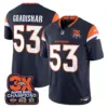Mens Denver Broncos 3 Time Champions Patch Vapor Limited Jersey Randy Gradishar Jersey Navy