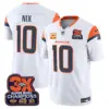Mens Denver Broncos 3 Time Champions Patch Vapor Limited Jersey Bo Nix Jersey White