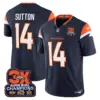 Mens Denver Broncos 3 Time Champions Patch Vapor Limited Jersey Coutland Sutton Jersey Navy