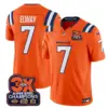 Mens Denver Broncos 3 Time Champions Patch Vapor Limited Jersey V2 John Elway Jersey Orange