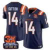 Mens Denver Broncos 3 Time Champions Patch Vapor Limited Jersey V2 Courtland Sutton Jersey Navy