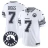 Mens Dallas Cowboys Dallas City Patch Vapor Limited Jersey Trevon Diggs Jersey White