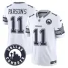 Mens Dallas Cowboys Dallas City Patch Vapor Limited Jersey Micah Parsons Jersey White