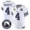 Mens Dallas Cowboys Dallas City Patch Vapor Limited Jersey Dak Prescott Jersey White