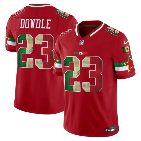 Mens Dallas Cowboys Mexico Vapor Limited Jersey V3 Rico Dowdle Jersey Red