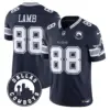 Mens Dallas Cowboys Dallas City Patch Vapor Limited Jersey Ceedee Lamb Jersey Navy