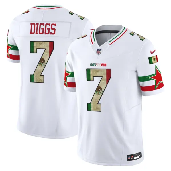 Mens Dallas Cowboys Mexico Vapor Limited Jersey V3 Trevon Diggs Jersey White