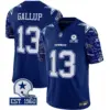 Mens Dallas Cowboys Pattern Style Vapor Limited Jersey Michael Gallup Jersey Royal