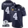 Mens Dallas Cowboys Pattern Style Vapor Limited Jersey Dak Prescott Jersey Navy