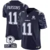 Mens Dallas Cowboys Pattern Style Vapor Limited Jersey Micah Parsons Jersey Navy