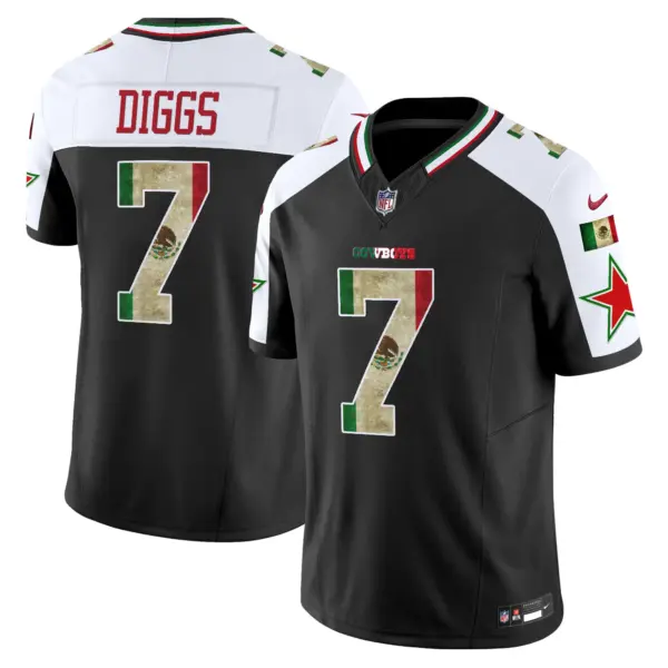 Mens Dallas Cowboys Mexico Vapor Limited Jersey V3 Trevon Diggs Jersey Alternate