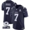 Mens Dallas Cowboys Pattern Style Vapor Limited Jersey Trevon Diggs Jersey Navy