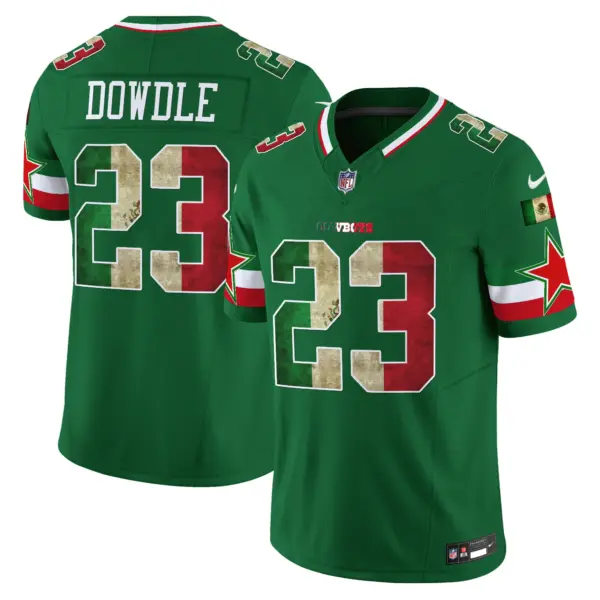 Mens Dallas Cowboys Mexico Vapor Limited Jersey V3 Rico Dowdle Jersey Green