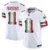 Mens Dallas Cowboys Mexico Vapor Limited Jersey V3 Micah Parsons Jersey White