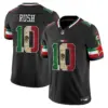 Mens Dallas Cowboys Mexico Vapor Limited Jersey V3 Cooper Rush Jersey Black