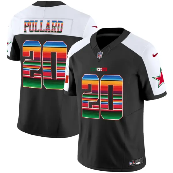Mens Dallas Cowboys Mexico Vapor Limited Jersey V2 Tony Pollard Jersey Alternate