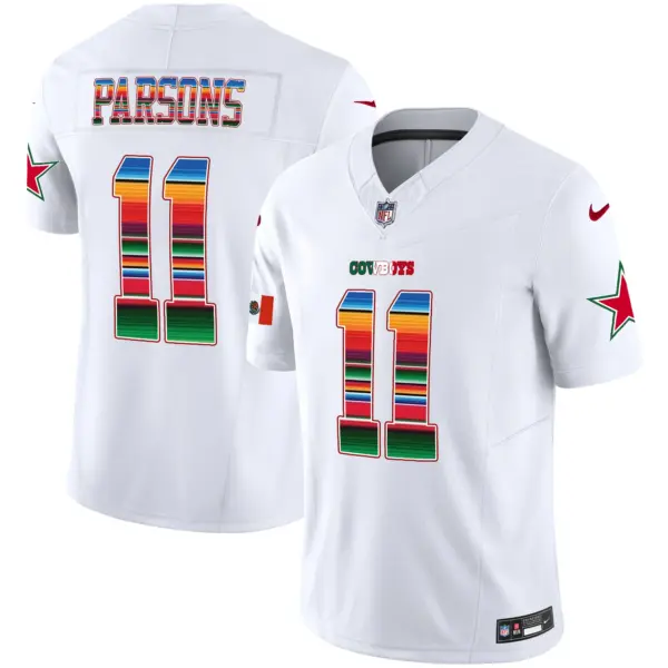 Mens Dallas Cowboys Mexico Vapor Limited Jersey V2 Micah Parsons Jersey White