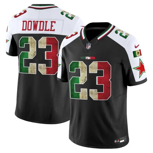 Mens Dallas Cowboys Mexico Vapor Limited Jersey V3 Rico Dowdle Jersey Alternate