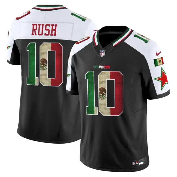 Mens Dallas Cowboys Mexico Vapor Limited Jersey V3 Cooper Rush Jersey Alternate