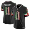 Mens Dallas Cowboys Mexico Vapor Limited Jersey V3 Micah Parsons Jersey Black