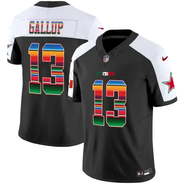 Mens Dallas Cowboys Mexico Vapor Limited Jersey V2 Michael Gallup Jersey Alternate