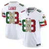 Mens Dallas Cowboys Mexico Vapor Limited Jersey V3 Ceedee Lamb Jersey White