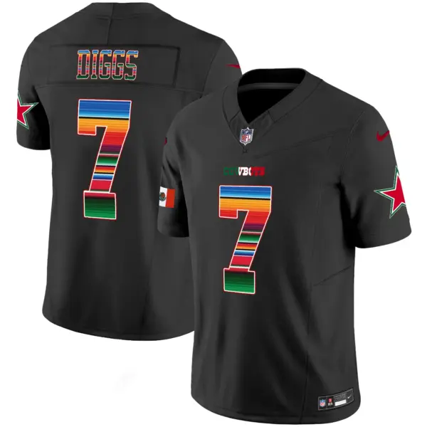 Mens Dallas Cowboys Mexico Vapor Limited Jersey V2 Trevon Diggs Jersey Black