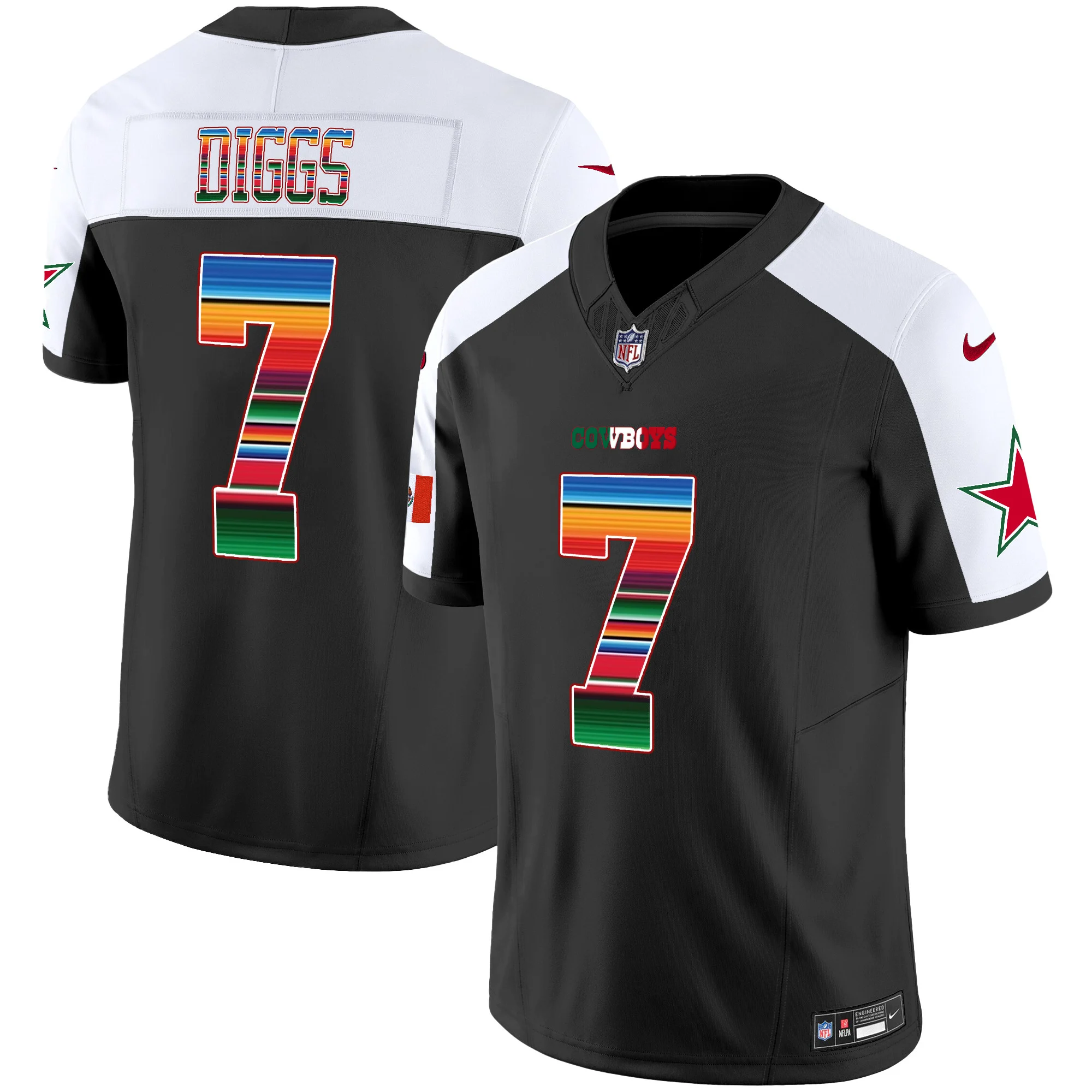 Mens Dallas Cowboys Mexico Vapor Limited Jersey V2 Trevon Diggs Jersey Alternate