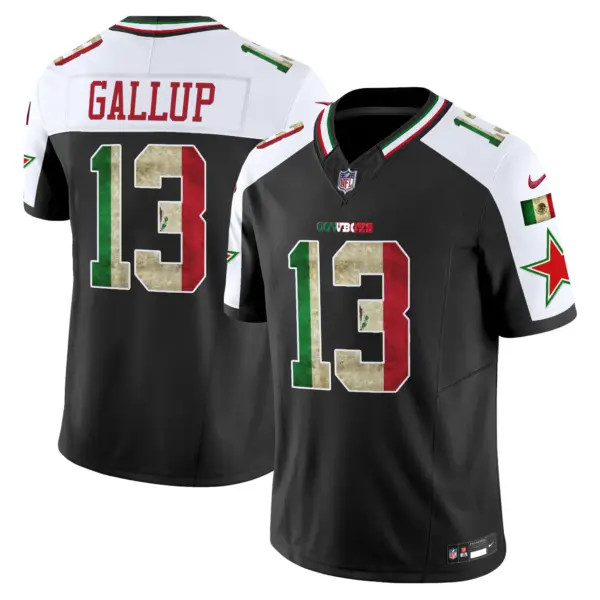 Mens Dallas Cowboys Mexico Vapor Limited Jersey V3 Michael Gallup Jersey Alternate