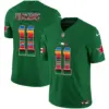 Mens Dallas Cowboys Mexico Vapor Limited Jersey V2 Micah Parsons Jersey Green