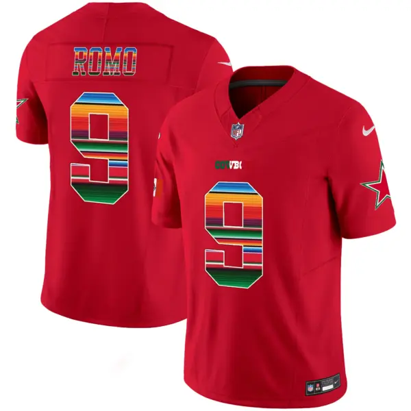 Mens Dallas Cowboys Mexico Vapor Limited Jersey V2 Tony Romo Jersey Red