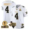 Mens Dallas Cowboys Est 1960 We Dem Boyz Patch Gold Vapor Limited Jersey V2 Dak Prescott Jersey White Gold