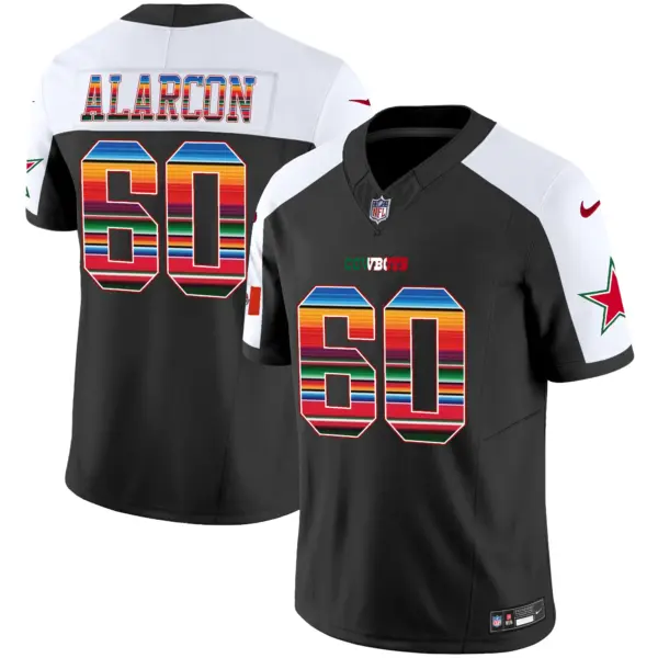Mens Dallas Cowboys Mexico Vapor Limited Jersey V2 Isaac Alarcon Jersey Alternate