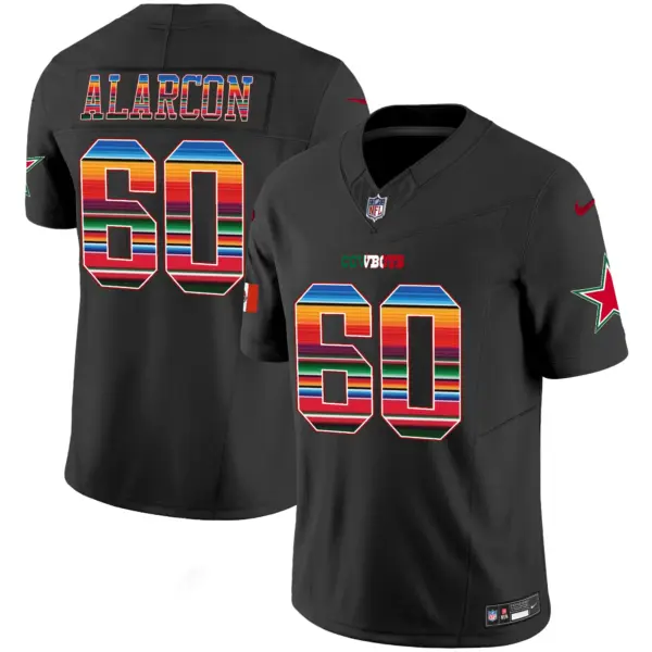 Mens Dallas Cowboys Mexico Vapor Limited Jersey V2 Isaac Alarcon Jersey Black