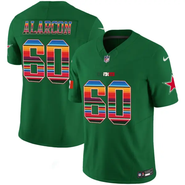 Mens Dallas Cowboys Mexico Vapor Limited Jersey V2 Isaac Alarcon Jersey Green