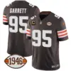 Mens Cleveland Browns 1946 75Th Anniversary Patch Jersey Myles Garett Jersey Brown