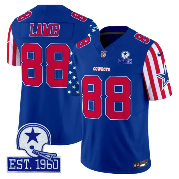 Mens Dallas Cowboys American Style Vapor Limited Jersey Ceedee Lamb Jersey Royal