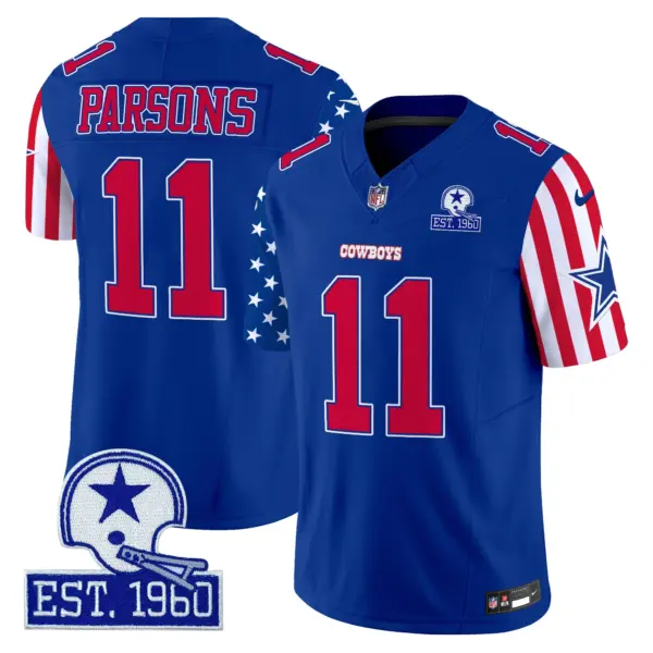 Mens Dallas Cowboys American Style Vapor Limited Jersey Micah Parsons Jersey Royal