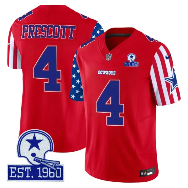 Mens Dallas Cowboys American Style Vapor Limited Jersey Dak Prescott Jersey Red
