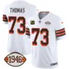 Mens Cleveland Browns 1946 75Th Anniversary Patch Jersey Joe Thomas Jersey 1946 White