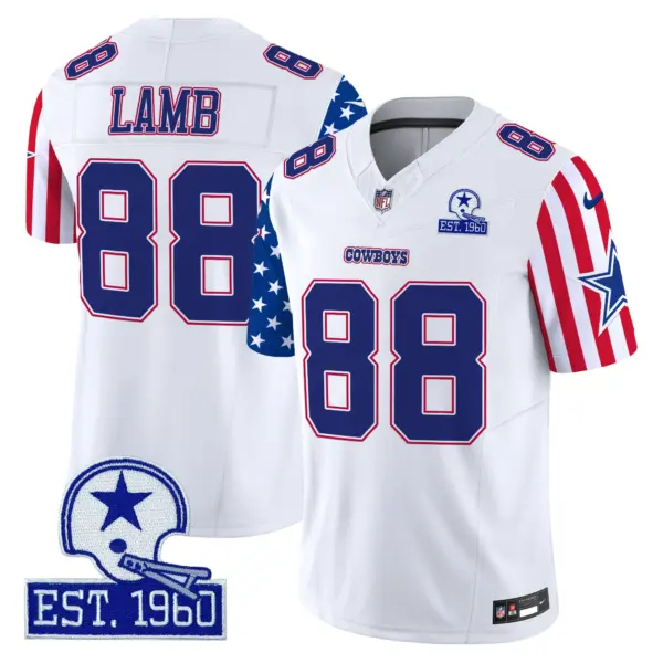 Mens Dallas Cowboys American Style Vapor Limited Jersey Ceedee Lamb Jersey White