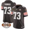 Mens Cleveland Browns 1946 75Th Anniversary Patch Jersey Joe Thomas Jersey Brown