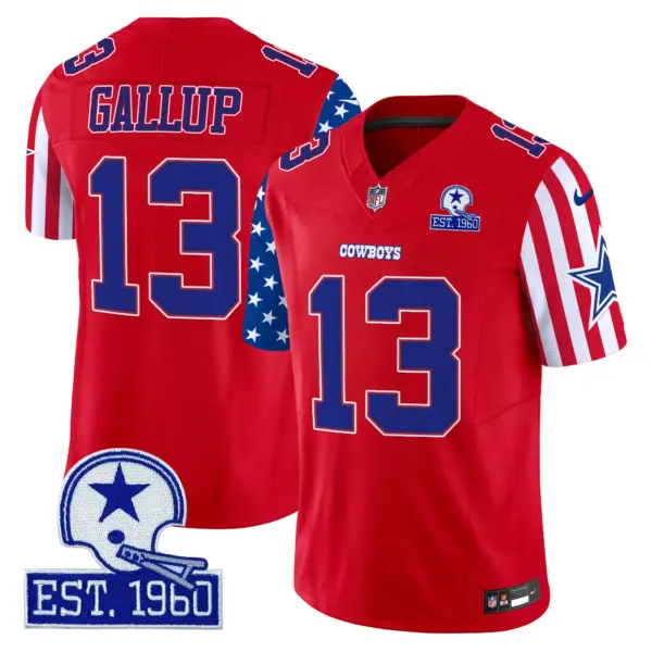 Mens Dallas Cowboys American Style Vapor Limited Jersey Michael Gallup Jersey Red