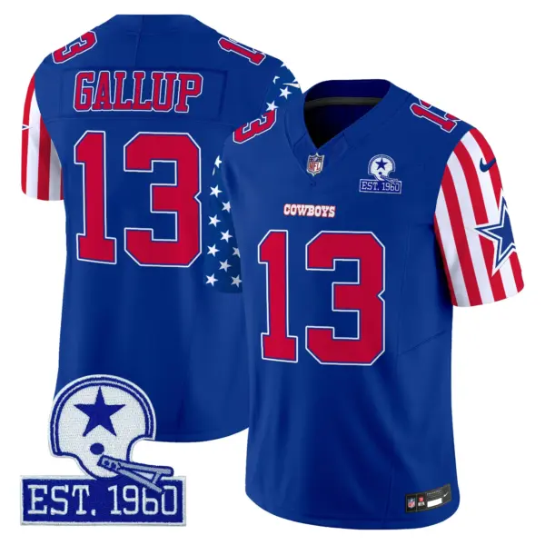 Mens Dallas Cowboys American Style Vapor Limited Jersey Michael Gallup Jersey Royal