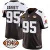 Mens Cleveland Browns 1946 75Th Anniversary Patch Jersey Myles Garett Jersey Alternate