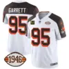 Mens Cleveland Browns 1946 75Th Anniversary Patch Jersey Myles Garett Jersey Inverted
