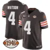 Mens Cleveland Browns 1946 75Th Anniversary Patch Jersey Deshaun Watson Jersey Brown
