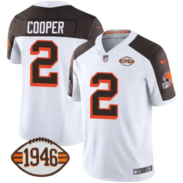 Mens Cleveland Browns 1946 75Th Anniversary Patch Jersey Amari Cooper Jersey Inverted