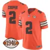 Mens Cleveland Browns 1946 75Th Anniversary Patch Jersey Amari Cooper Jersey Orange